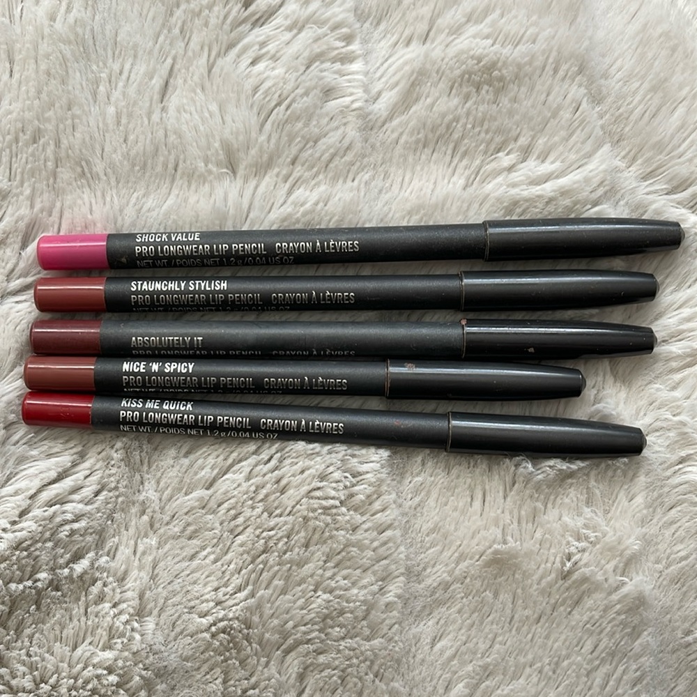 Lot of MAC Pro Longwear Lip Pencil
